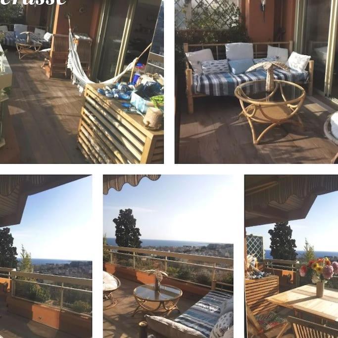 Appartement Nice Centre Vue Mer Avec Piscine Pour Famille, Couple D'Amis Pas De Groupes De Jeunes Autorises 외부 사진